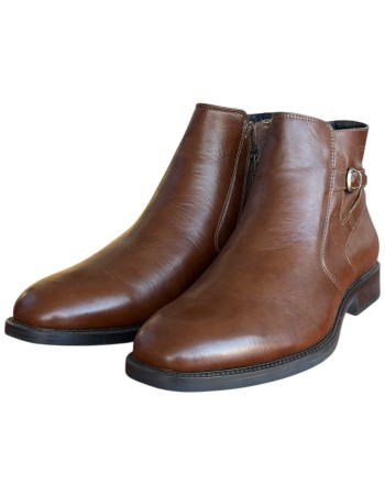  Δερμάτινο Ανδρικό Μποτάκι - N589