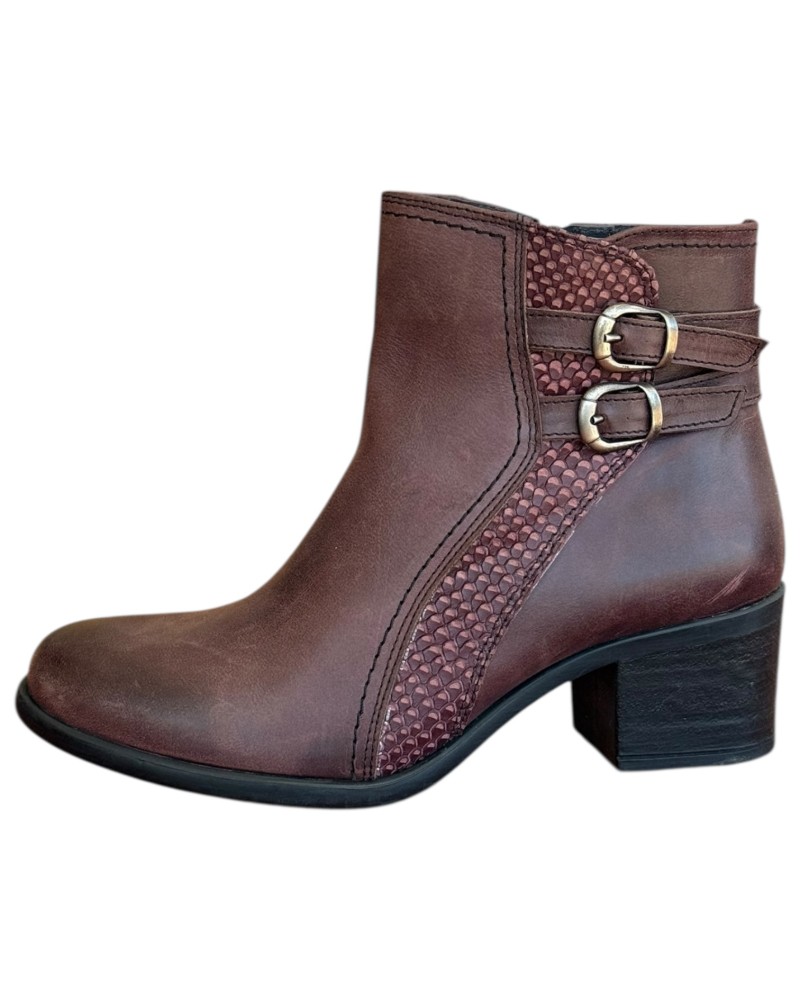 Δερμάτινο Γυναικείo Μποτάκι - N604