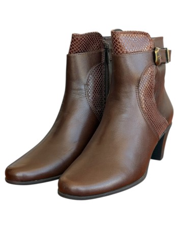 Δερμάτινο Γυναικείo Μποτάκι - N614