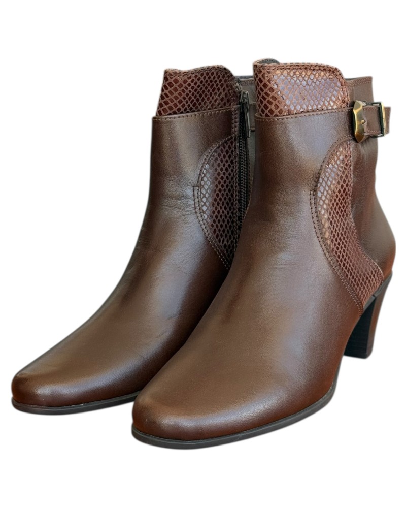 Δερμάτινο Γυναικείo Μποτάκι - N614