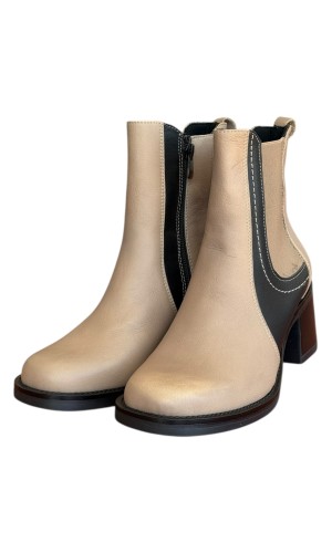 Δερμάτινο Γυναικείo Μποτάκι - N616