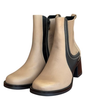 Δερμάτινο Γυναικείo Μποτάκι - N616