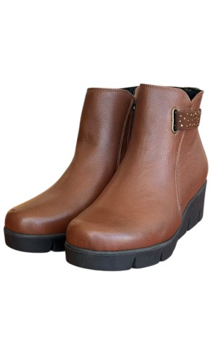 Δερμάτινο Γυναικείo Μποτάκι - N628