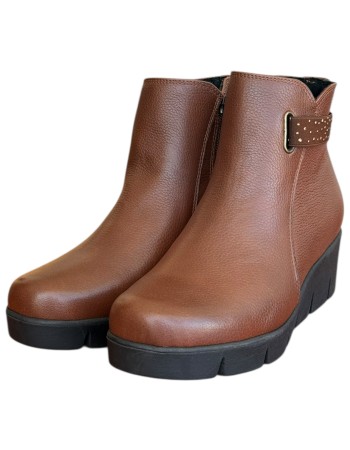 Δερμάτινο Γυναικείo Μποτάκι - N628