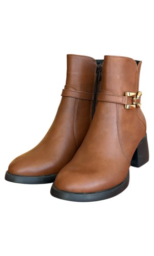 Δερμάτινο Γυναικείo Μποτάκι - N644