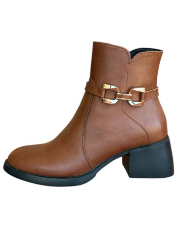 Δερμάτινο Γυναικείo Μποτάκι - N644