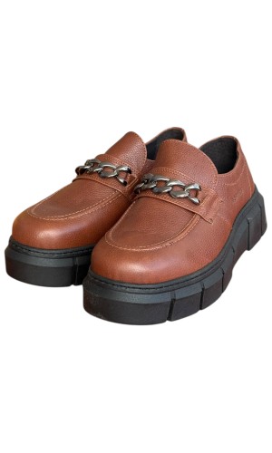  Δερμάτινο Γυναικείo Μοκασίνι - N7