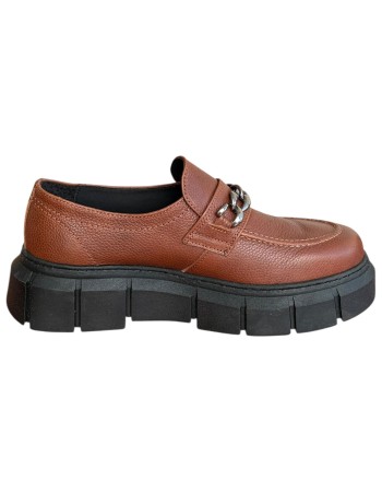  Δερμάτινο Γυναικείo Μοκασίνι - N7