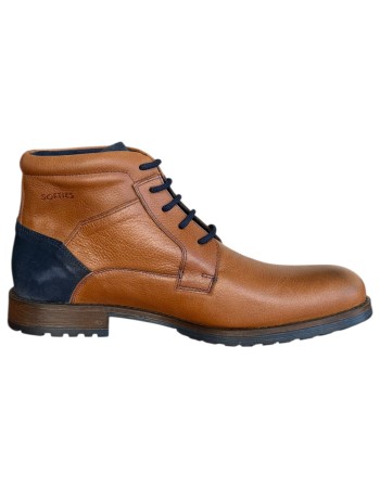  Δερμάτινο Ανδρικό Μποτάκι - N875