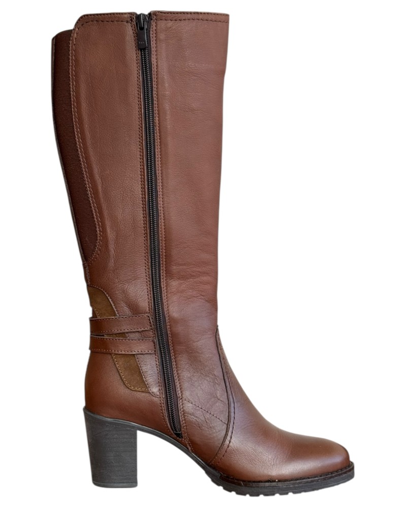 Δερμάτινη Γυναικεία Mπότα - N914