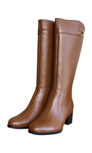 Δερμάτινη Γυναικεία Mπότα - N916