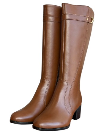 Δερμάτινη Γυναικεία Mπότα - N916