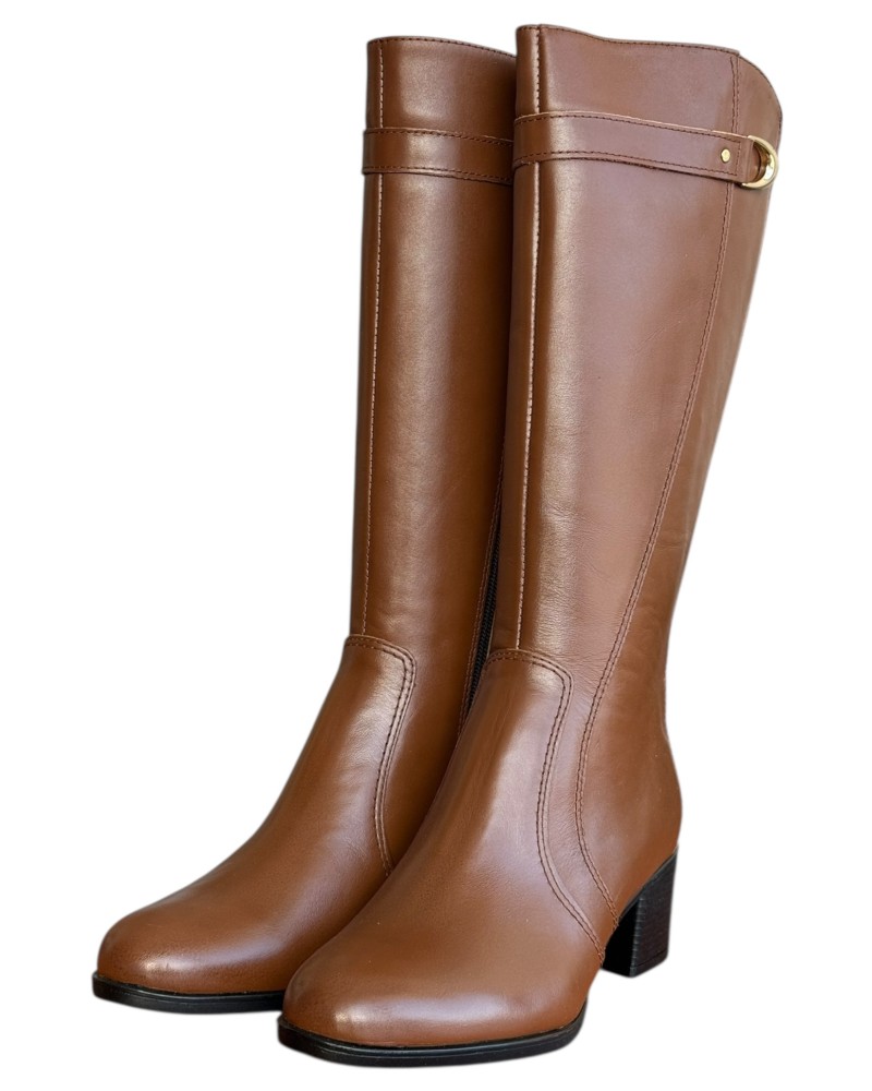 Δερμάτινη Γυναικεία Mπότα - N916