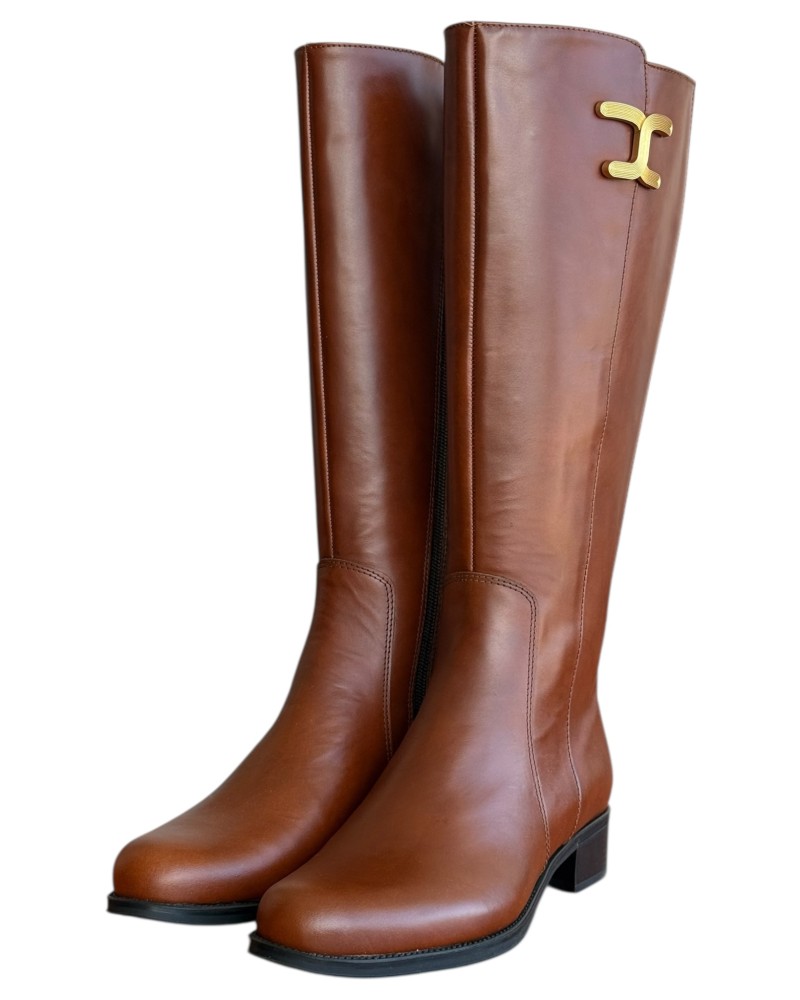 Δερμάτινη Γυναικεία Mπότα - N932