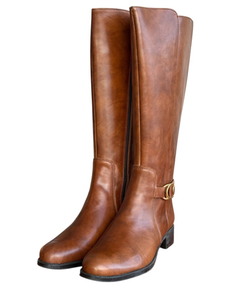 Δερμάτινη Γυναικεία Mπότα - N936