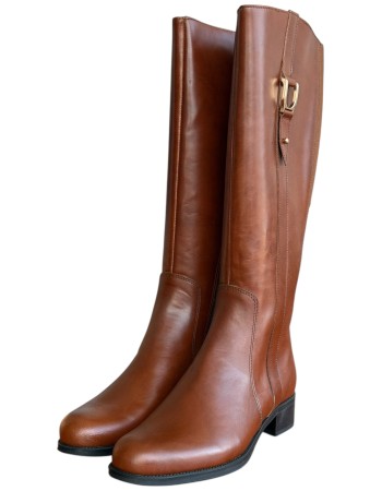 Δερμάτινη Γυναικεία Mπότα - N954