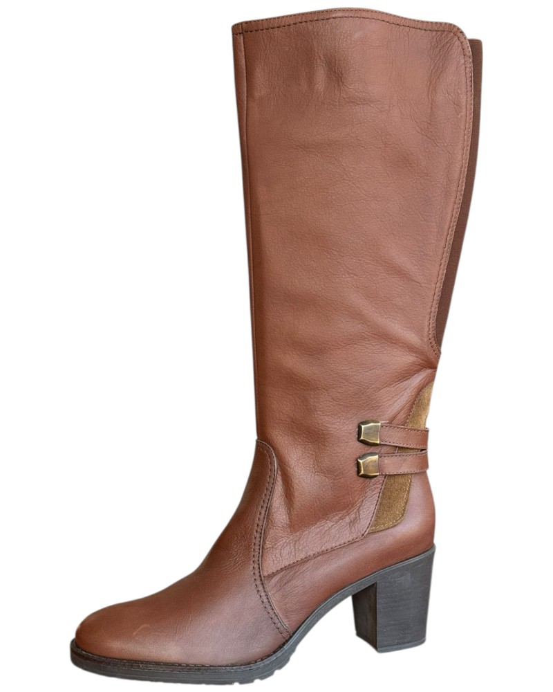 Δερμάτινη Γυναικεία Mπότα - N969