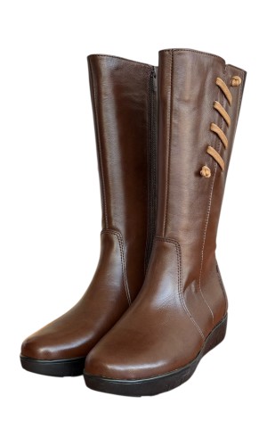 Δερμάτινη Γυναικεία Mπότα - N977