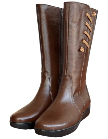 Δερμάτινη Γυναικεία Mπότα - N977