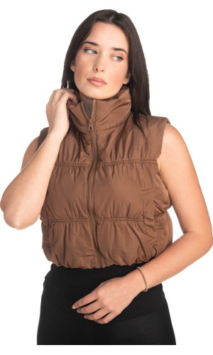 Γυναικείο Επώνυμο Μπουφάν Γιλέκο - S268