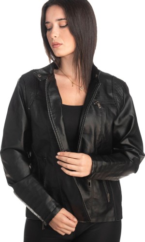 Δερμάτινο γυναικείο μπουφάν - S270