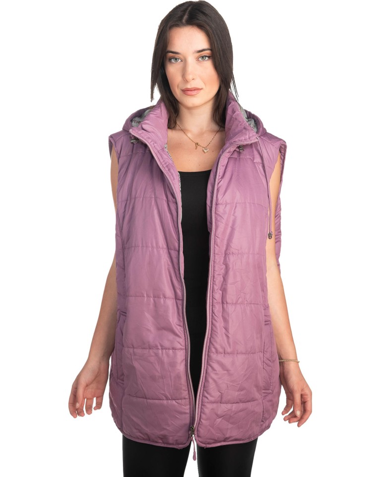 Γυναικείο Επώνυμο Μπουφάν Γιλέκο - S276
