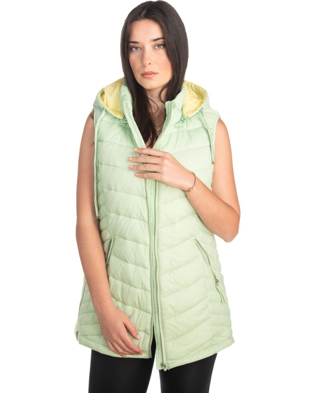 Γυναικείο Επώνυμο Μπουφάν Γιλέκο - S284