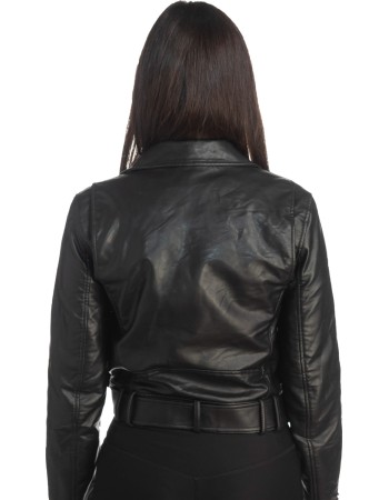 Δερμάτινο γυναικείο μπουφάν - S307