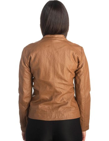 Δερμάτινο γυναικείο μπουφάν - S420