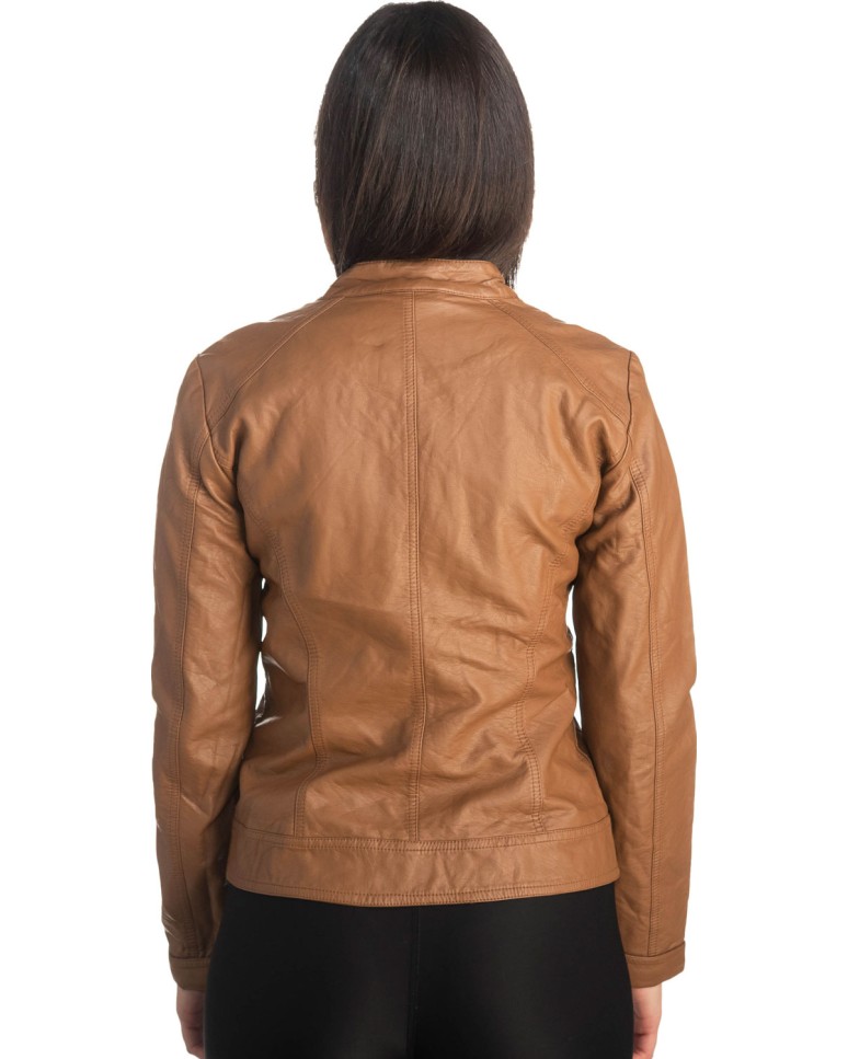 Δερμάτινο γυναικείο μπουφάν - S420