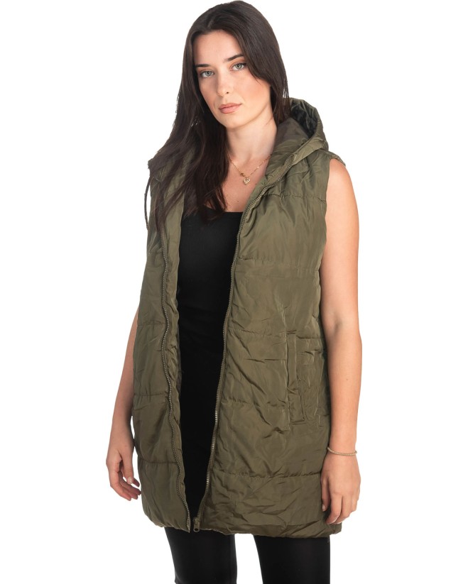 Γυναικείο Επώνυμο Μπουφάν Γιλέκο - S475