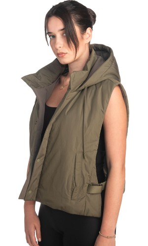 Γυναικείο Επώνυμο Μπουφάν Γιλέκο - S593