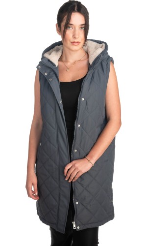 Γυναικείο Επώνυμο Μπουφάν Γιλέκο - S649