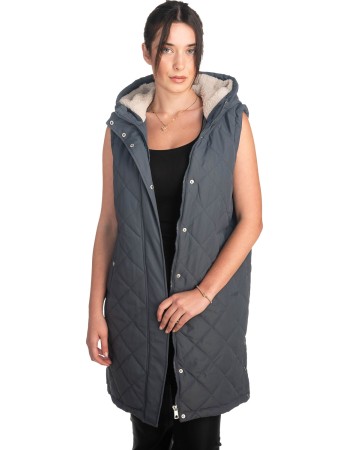 Γυναικείο Επώνυμο Μπουφάν Γιλέκο - S649