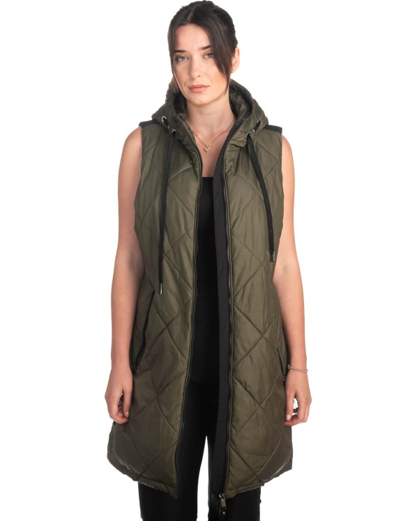 Γυναικείο Επώνυμο Μπουφάν Γιλέκο - S716