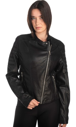 Δερμάτινο γυναικείο μπουφάν - S887