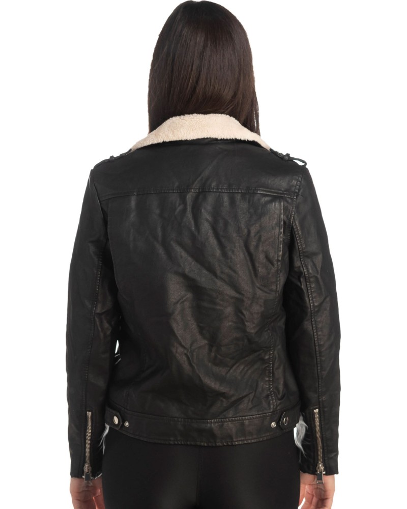 Δερμάτινο γυναικείο μπουφάν - S962