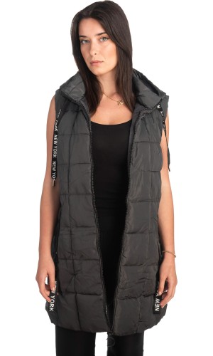 Γυναικείο Επώνυμο Μπουφάν Γιλέκο - S982