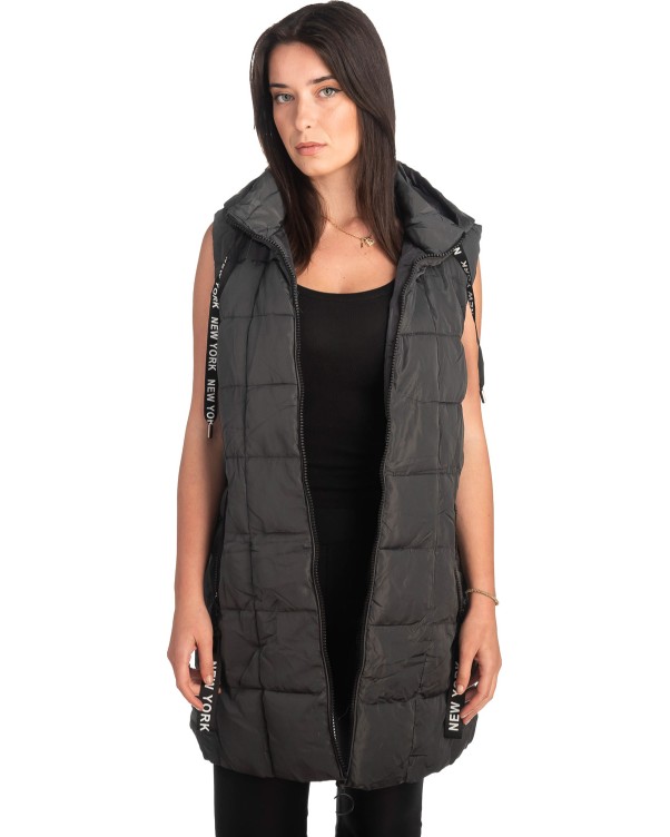 Γυναικείο Επώνυμο Μπουφάν Γιλέκο - S982