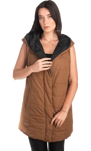 Γυναικείο Επώνυμο Μπουφάν Γιλέκο - S985