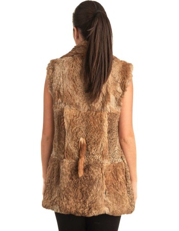 Γνήσια Γυναικεία Φυσική Γούνα Γιλέκο - T25