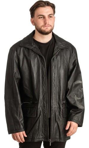 Γνήσιο Ανδρικό Δερμάτινο Μπουφάν - T290