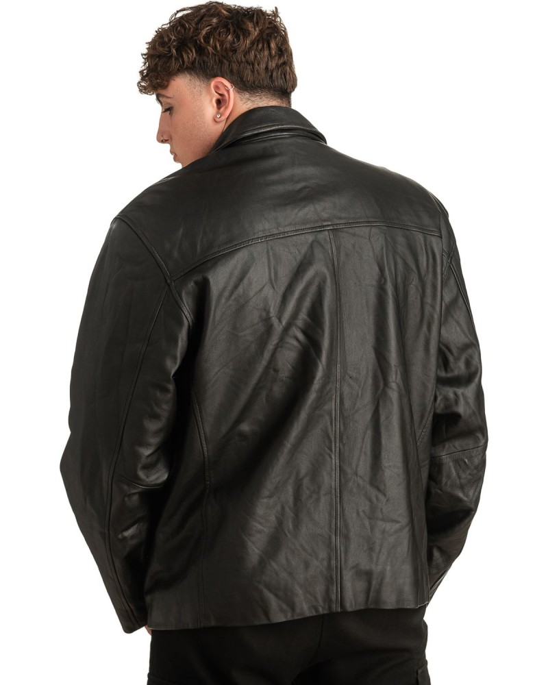 Γνήσιο Ανδρικό Δερμάτινο Μπουφάν - T292