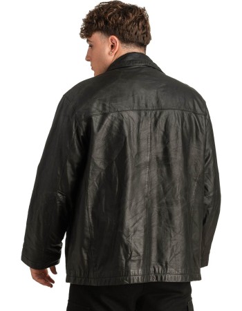 Γνήσιο Ανδρικό Δερμάτινο Μπουφάν - T296