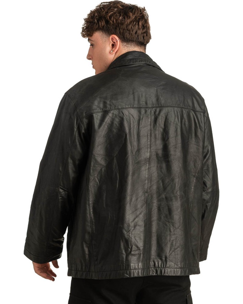 Γνήσιο Ανδρικό Δερμάτινο Μπουφάν - T296