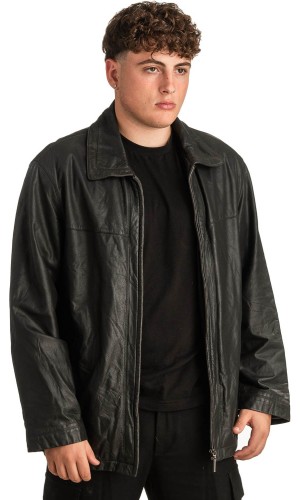 Γνήσιο Ανδρικό Δερμάτινο Μπουφάν - T296