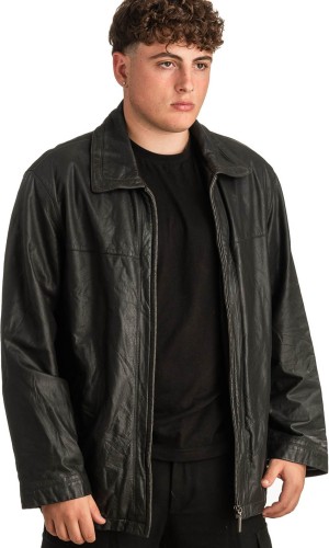 Γνήσιο Ανδρικό Δερμάτινο Μπουφάν - T296