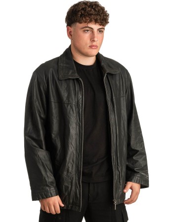 Γνήσιο Ανδρικό Δερμάτινο Μπουφάν - T296