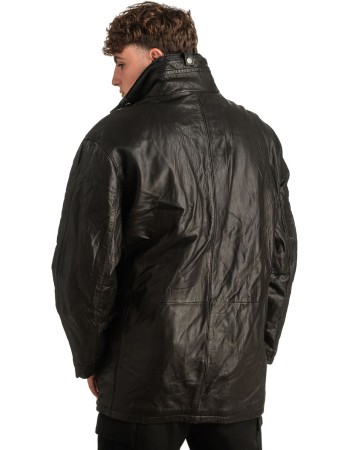 Γνήσιο Ανδρικό Δερμάτινο Μπουφάν - T297