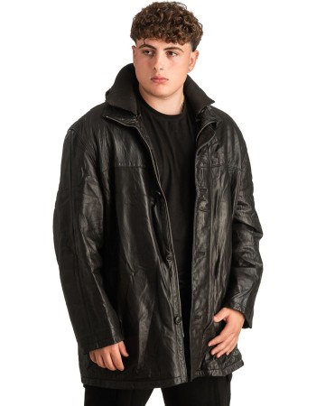 Γνήσιο Ανδρικό Δερμάτινο Μπουφάν - T297